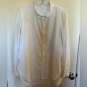 CP Shades lightweight knit thin button front blouse, size S.